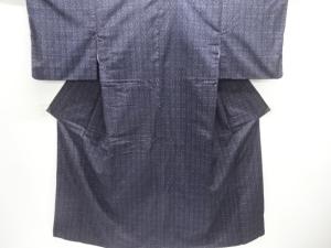 抽象模様織り出し手織り紬着物